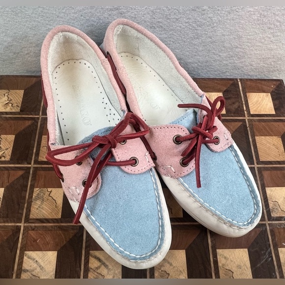 Sebago Docksides Portland Multicolored Pastels‎ Womens Size 8R - Picture 8 of 11